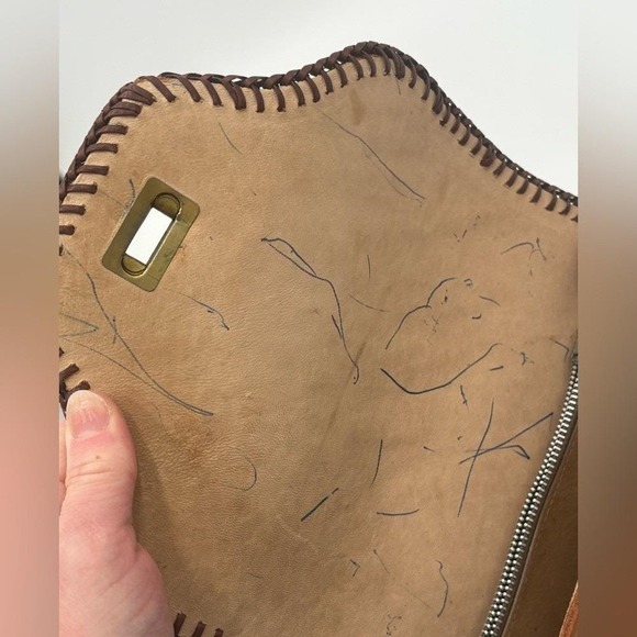 Vintage Four Jay's Hand Tooled Leather Purse Floral Western Bag Albuquerque NM - Picture 13 of 16